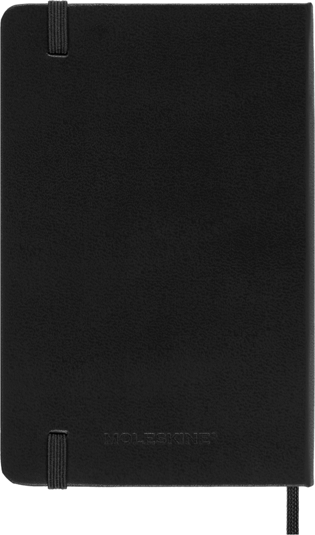 Agenda 12 Mesi Giornaliera Moleskine Pocket con Copertina Rigida Nero 2026