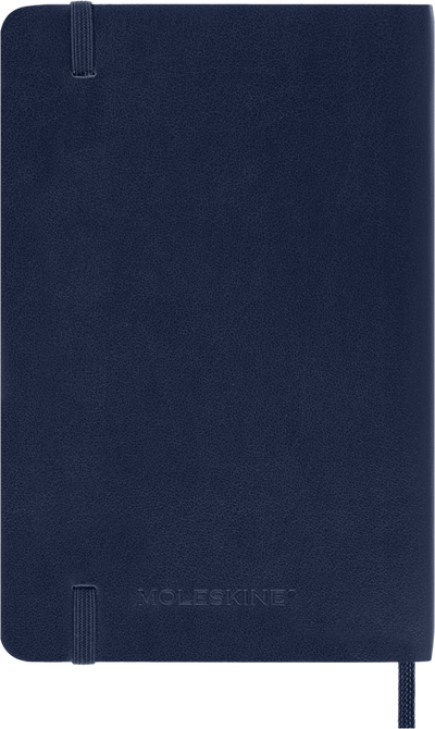 Agenda 12 Mesi Giornaliera Moleskine Pocket con Copertina Morbida Blu Zaffiro 2026