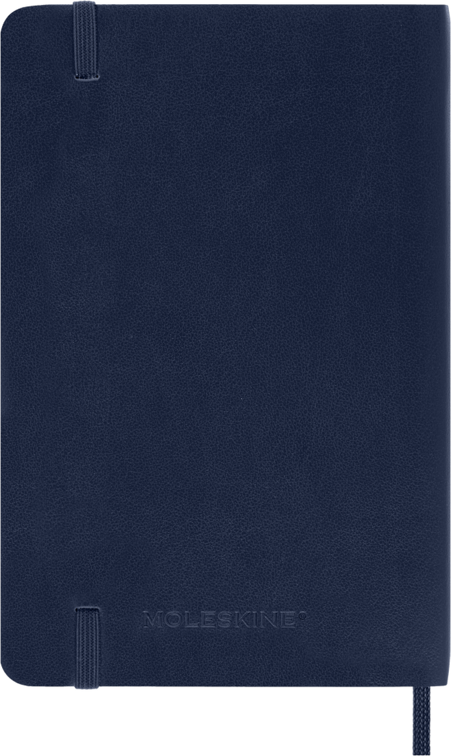 Agenda 12 Mesi Giornaliera Moleskine Pocket con Copertina Morbida Blu Zaffiro 2026