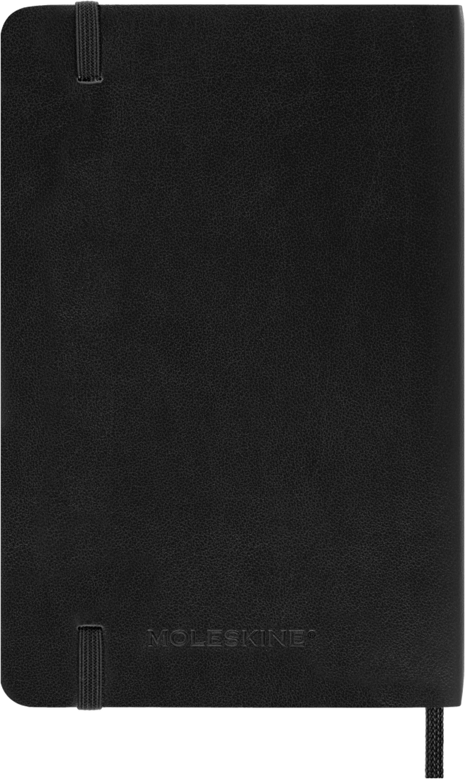 Agenda 12 Mesi Giornaliera Moleskine Pocket con Copertina Morbida Nero 2026