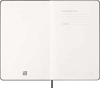 Agenda 12 Mesi Pro Settimanale Verticale Moleskine Large con Copertina Rigida Nero 2026