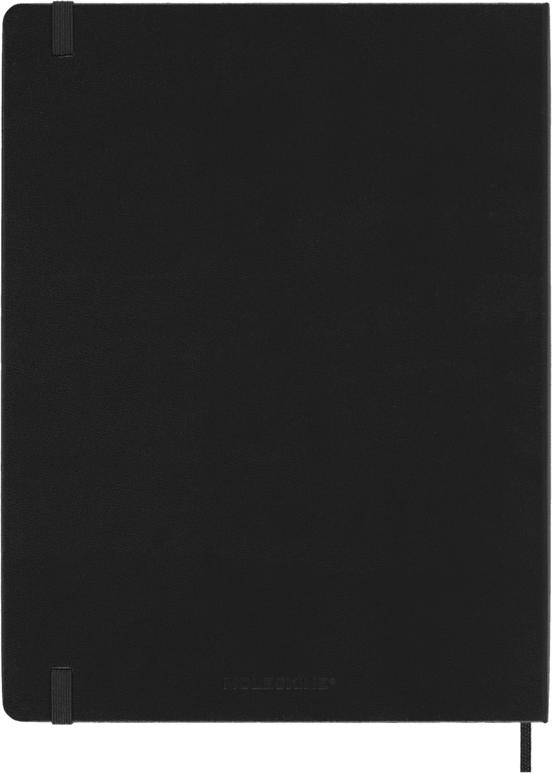 Agenda 12 Mesi Pro Settimanale Verticale Moleskine XL con Copertina Rigida Nero 2026