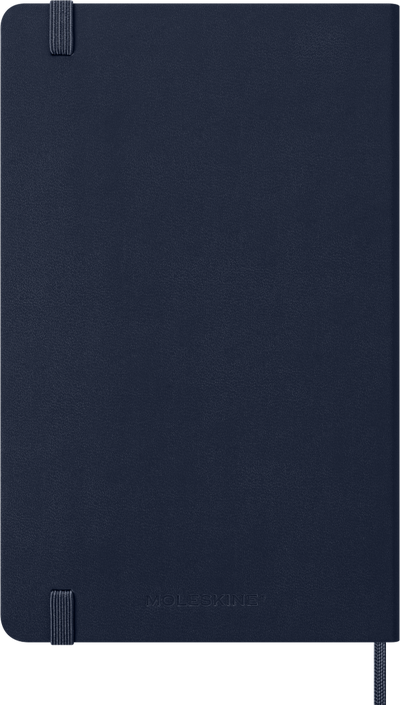 Agenda 12 Mesi Settimanale Moleskine Large con Copertina Rigida Blu Zaffiro 2026