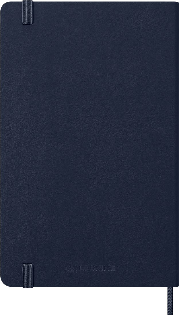 Agenda 12 Mesi Settimanale Moleskine Large con Copertina Rigida Blu Zaffiro 2026