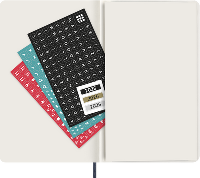 Agenda 12 Mesi Settimanale Moleskine Large con Copertina Morbida Blu Zaffiro 2026