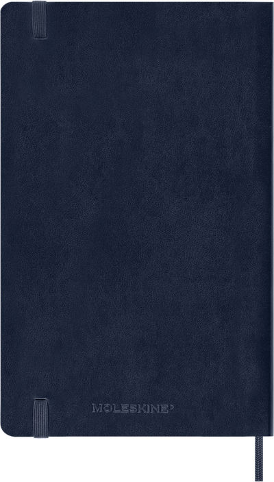 Agenda 12 Mesi Settimanale Moleskine Large con Copertina Morbida Blu Zaffiro 2026