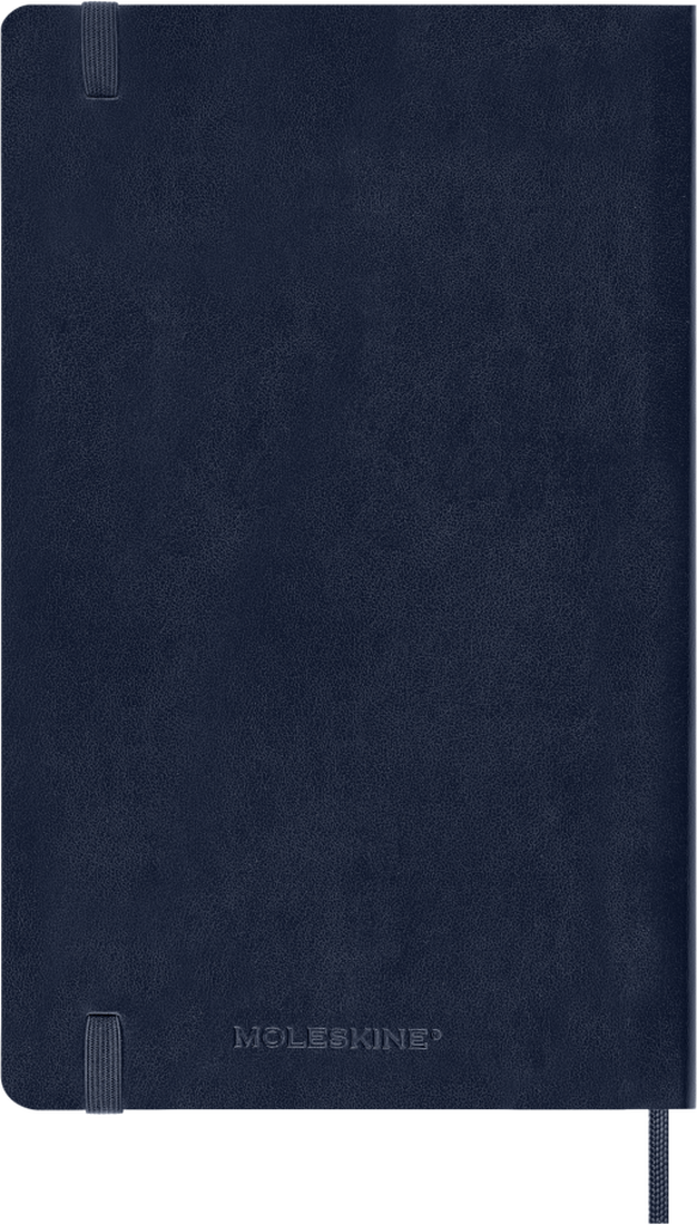 Agenda 12 Mesi Settimanale Moleskine Large con Copertina Morbida Blu Zaffiro 2026