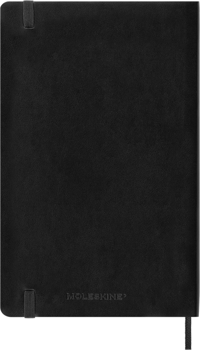 Agenda 12 Mesi Settimanale Moleskine Large con Copertina Morbida Nero 2026