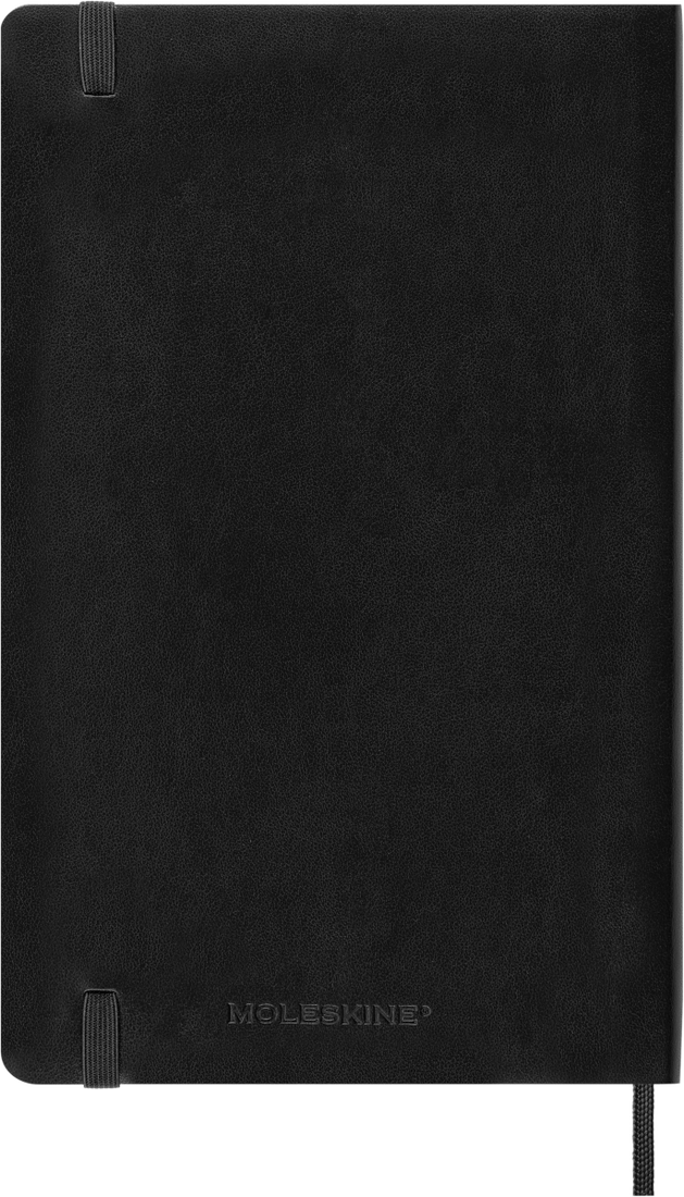 Agenda 12 Mesi Settimanale Moleskine Large con Copertina Morbida Nero 2026