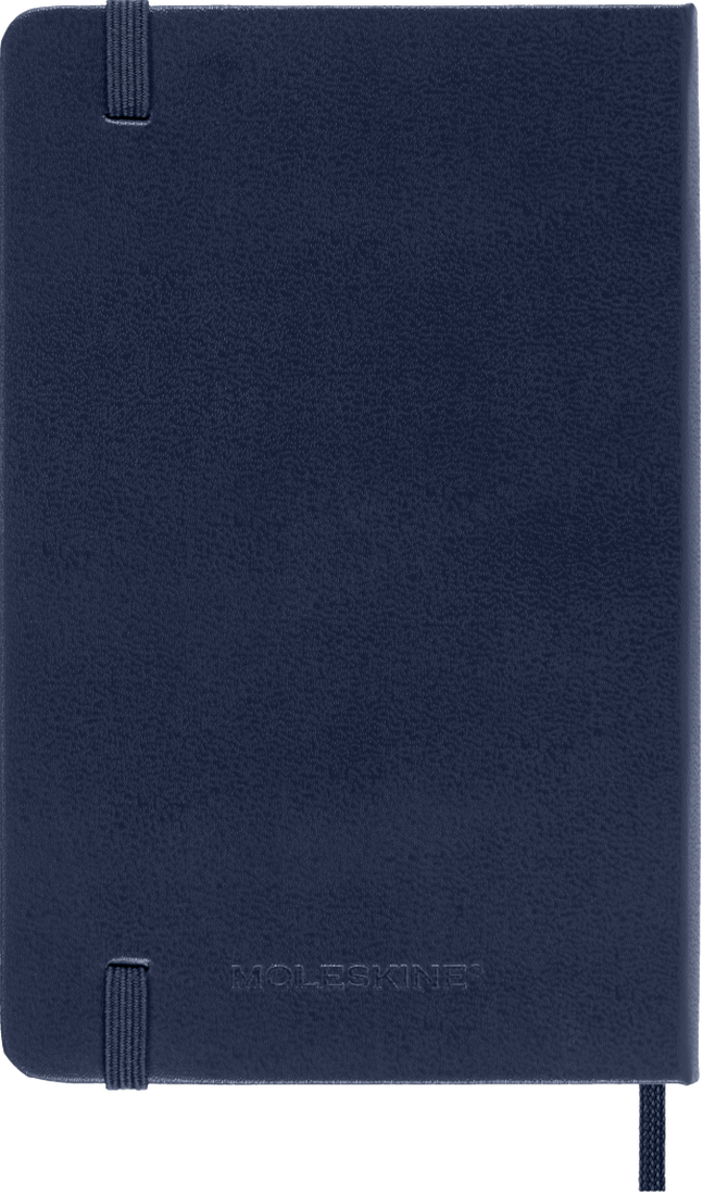 Agenda 12 Mesi Settimanale Moleskine Pocket con Copertina Rigida Blu Zaffiro 2026