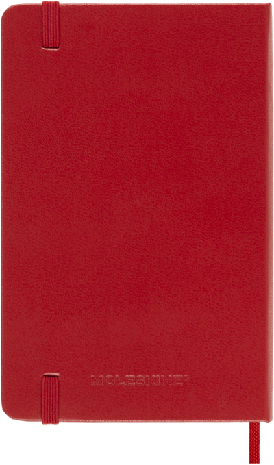 Agenda 12 Mesi Settimanale Moleskine Pocket con Copertina Rigida Rosso 2026