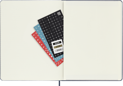Agenda 12 Mesi Settimanale Moleskine XL con Copertina Rigida Blu Zaffiro 2026