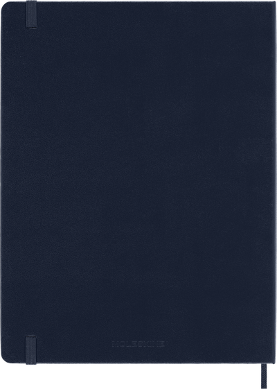 Agenda 12 Mesi Settimanale Moleskine XL con Copertina Rigida Blu Zaffiro 2026