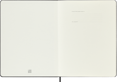 Agenda 12 Mesi Settimanale Moleskine XL con Copertina Rigida Nero 2026