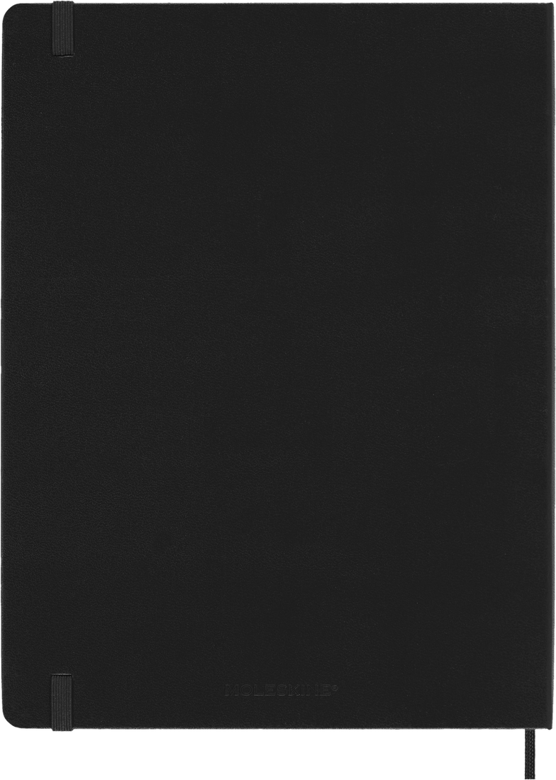 Agenda 12 Mesi Settimanale Moleskine XL con Copertina Rigida Nero 2026