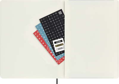 Agenda 12 Mesi Settimanale Moleskine XL con Copertina Morbida Nero 2026