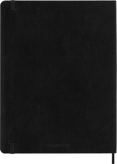 Agenda 12 Mesi Settimanale Moleskine XL con Copertina Morbida Nero 2026