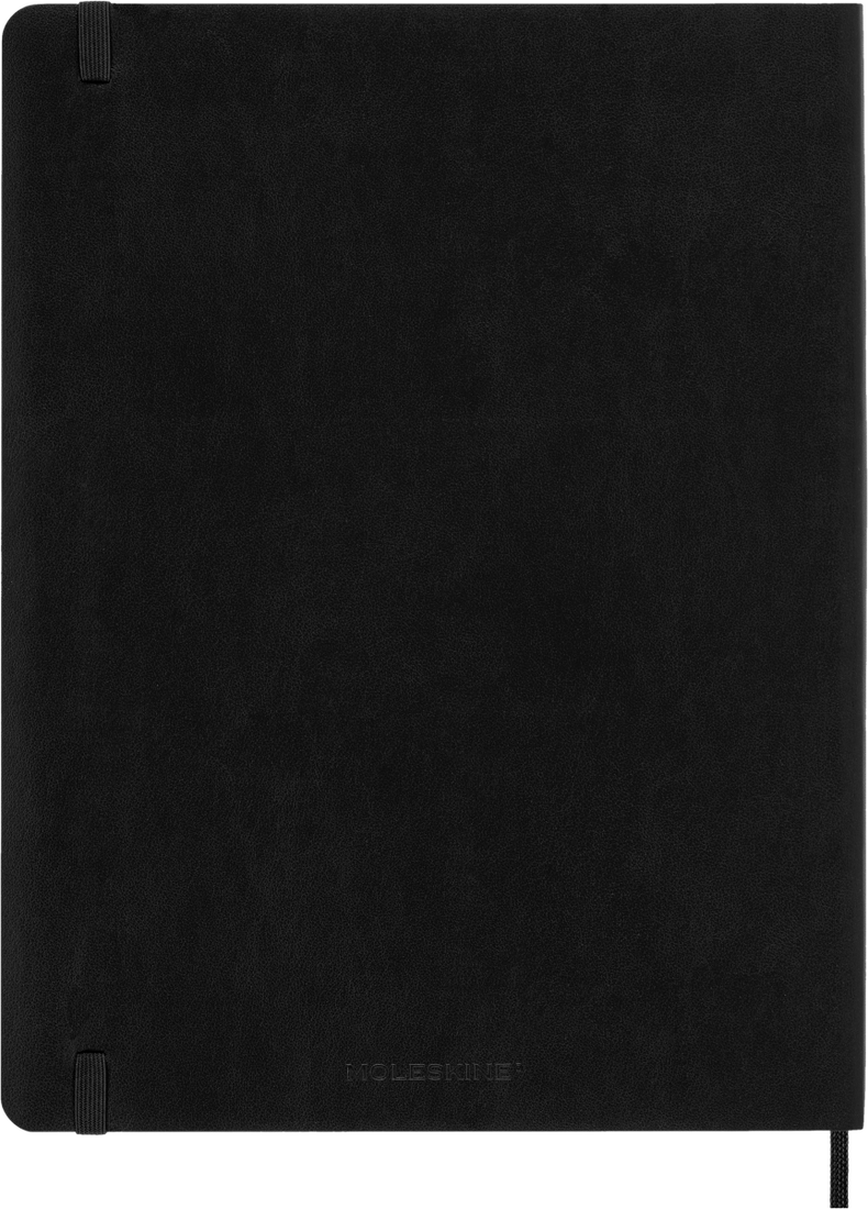 Agenda 12 Mesi Settimanale Moleskine XL con Copertina Morbida Nero 2026