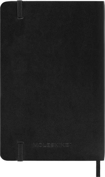 Agenda 12 Mesi Settimanale Orizzontale Moleskine Pocket con Copertina Morbida Nero 2026