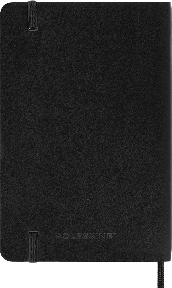 Agenda 12 Mesi Settimanale Orizzontale Moleskine Pocket con Copertina Morbida Nero 2026
