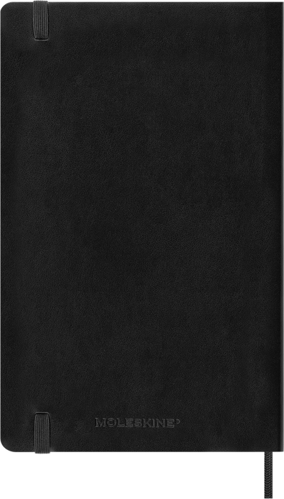 Agenda 12 Mesi Settimanale Orizzontale Moleskine Large con Copertina Morbida Nero 2026