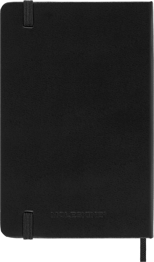 Agenda 12 Mesi Settimanale Orizzontale Moleskine Pocket con Copertina Rigida Nero 2026