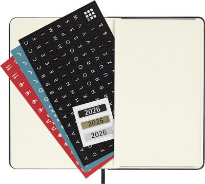 Agenda 12 Mesi Settimanale Verticale Moleskine Pocket con Copertina Rigida Nero 2026