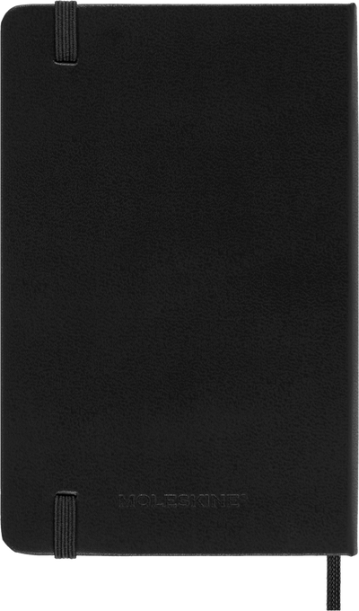 Agenda 12 Mesi Settimanale Verticale Moleskine Pocket con Copertina Rigida Nero 2026