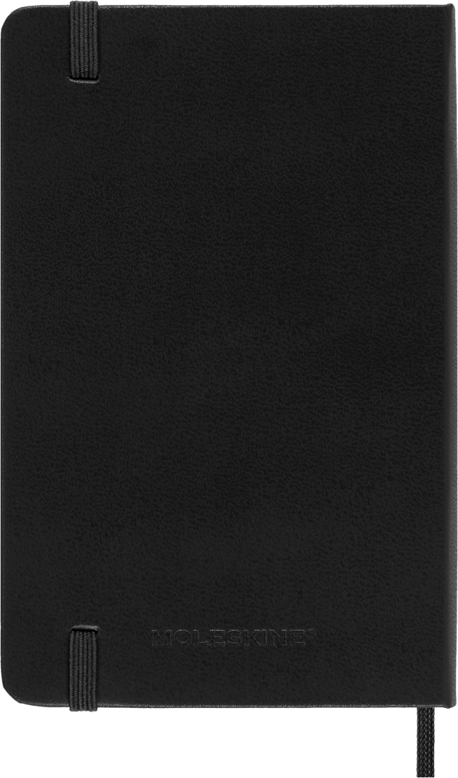 Agenda 12 Mesi Settimanale Verticale Moleskine Pocket con Copertina Rigida Nero 2026