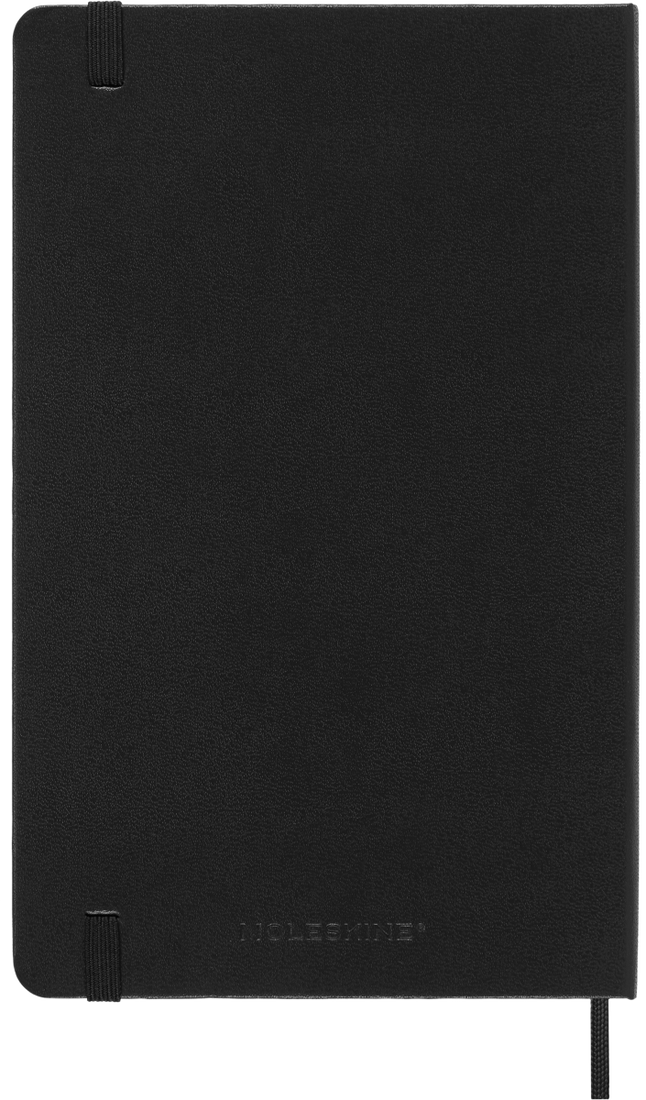 Agenda 12 Mesi Settimanale Verticale Moleskine Large con Copertina Rigida Nero 2026