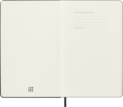 Agenda 18 Mesi Giornaliera Moleskine Large con Copertina Rigida Nero 2026