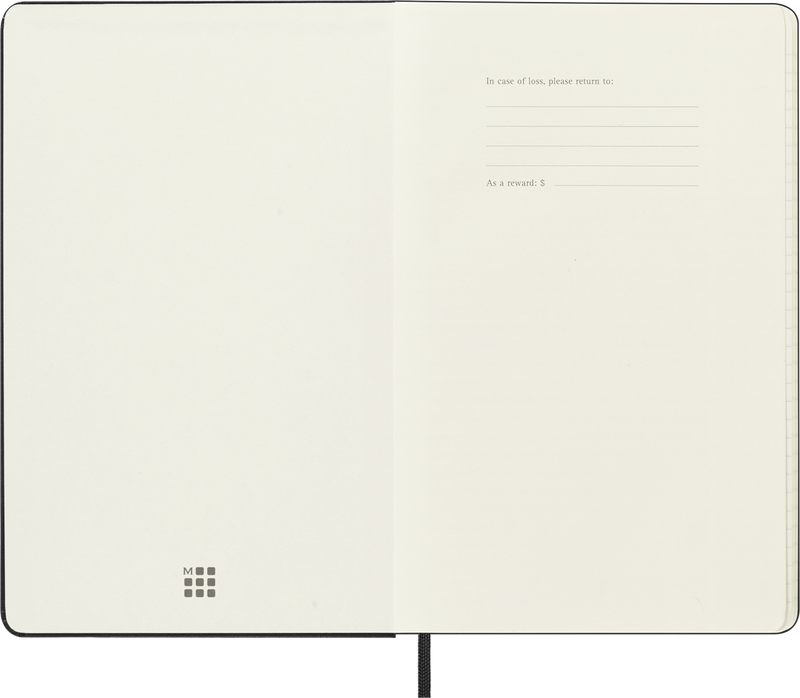 Agenda 18 Mesi Giornaliera Moleskine Large con Copertina Rigida Nero 2026