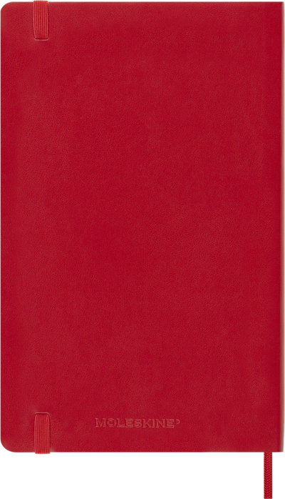 Agenda 18 Mesi Settimanale Moleskine Large con Copertina Morbida Rosso 2026