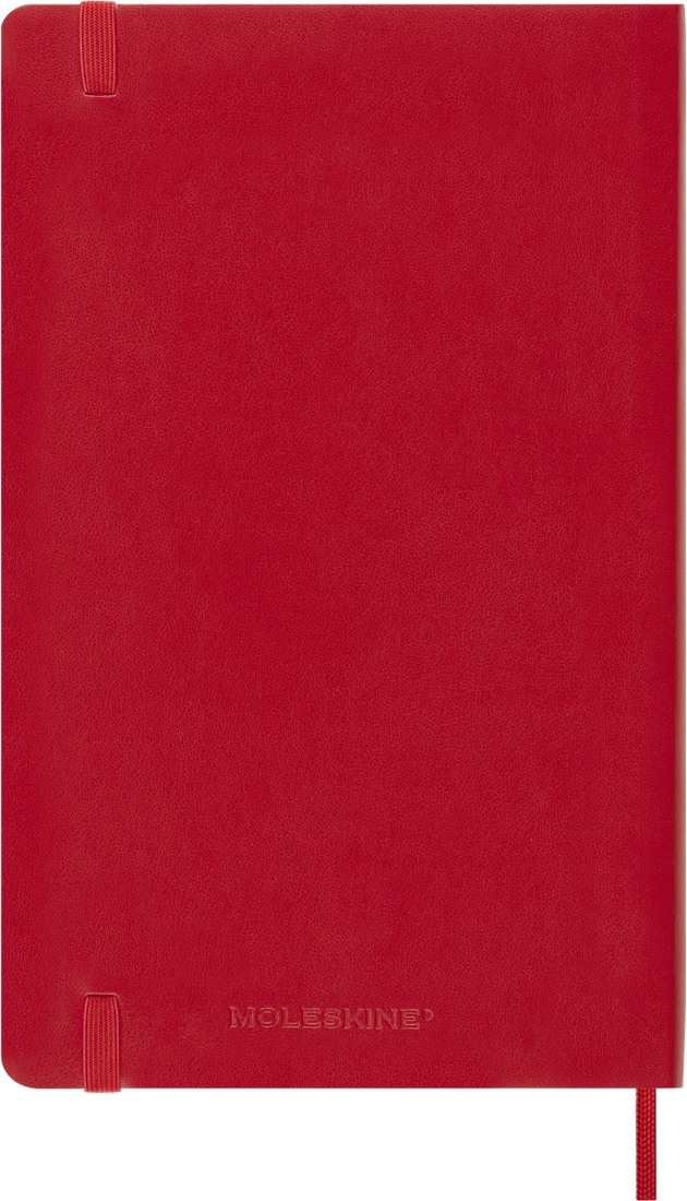 Agenda 18 Mesi Settimanale Moleskine Large con Copertina Morbida Rosso 2026
