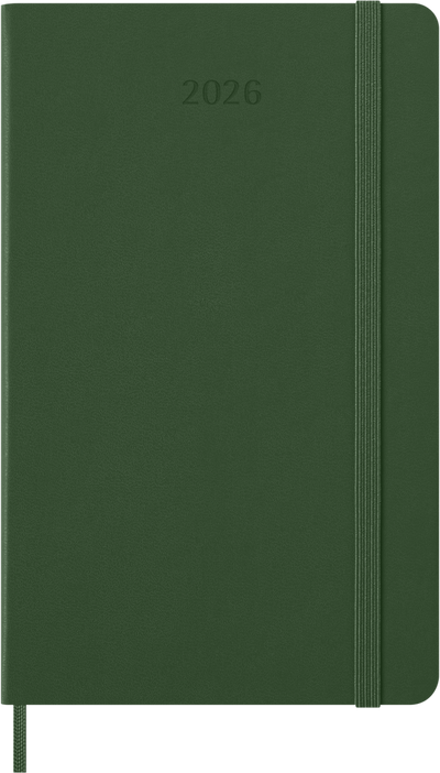 Agenda 12 Mesi Settimanale Moleskine Large con Copertina Rigida Verde Mirto 2026