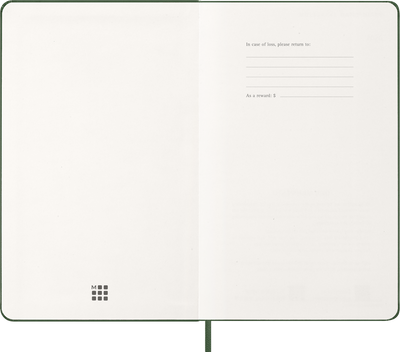 Agenda 12 Mesi Settimanale Moleskine Large con Copertina Rigida Verde Mirto 2026