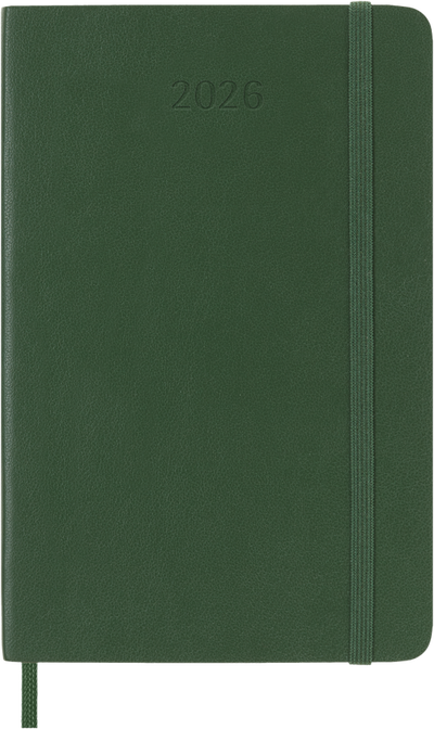 Agenda 12 Mesi Settimanale Moleskine Pocket con Copertina Morbida Verde Mirto 2026