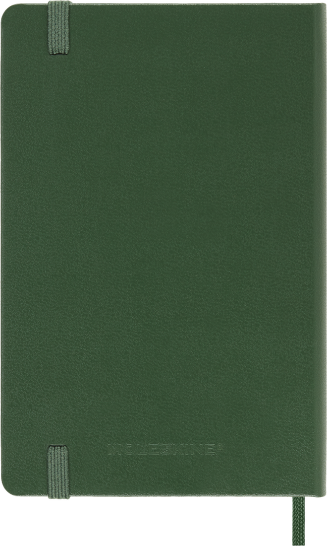 Agenda 12 Mesi Giornaliera Moleskine Pocket con Copertina Rigida Verde Mirto 2026