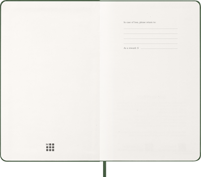 Agenda 12 Mesi Giornaliera Moleskine Large con Copertina Rigida Verde Mirto 2026