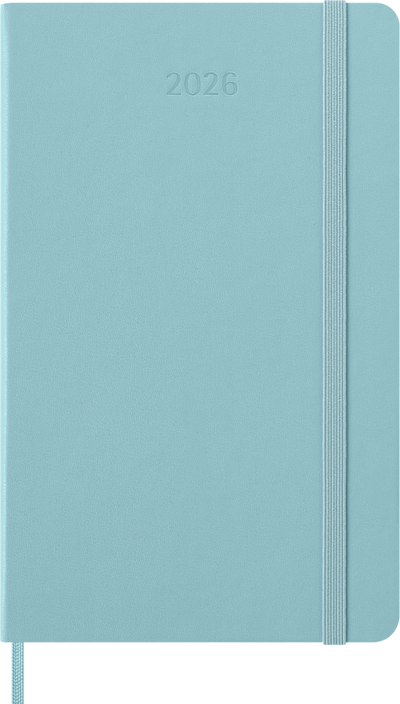 Agenda 12 Mesi Settimanale Moleskine Large con Copertina Rigida Aquamarina 2026
