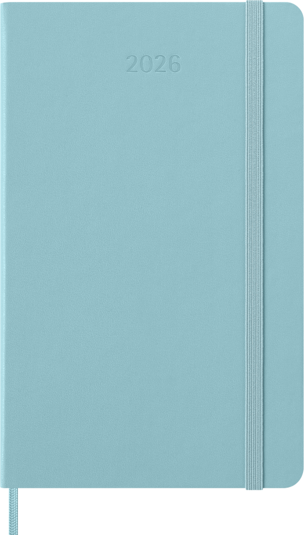Agenda 12 Mesi Settimanale Moleskine Large con Copertina Rigida Aquamarina 2026