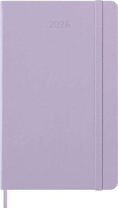 Agenda 12 Mesi Giornaliera Moleskine Large con Copertina Rigida Lilla 2026
