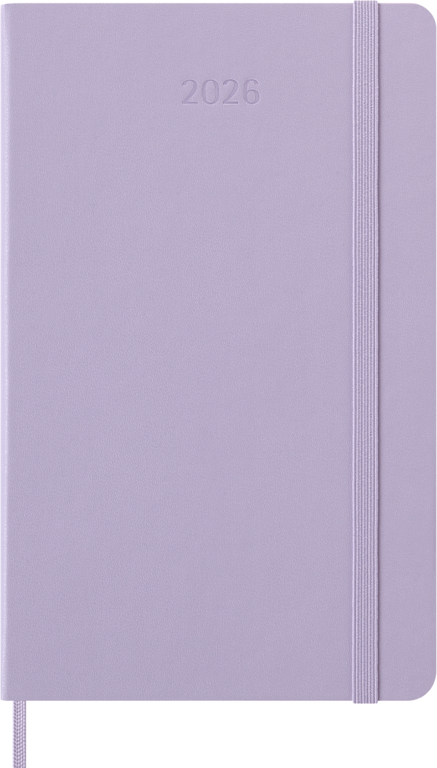 Agenda 12 Mesi Giornaliera Moleskine Large con Copertina Rigida Lilla 2026