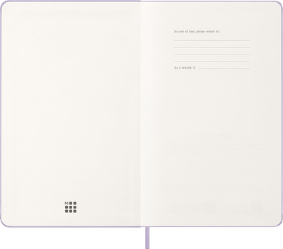 Agenda 12 Mesi Giornaliera Moleskine Large con Copertina Rigida Lilla 2026
