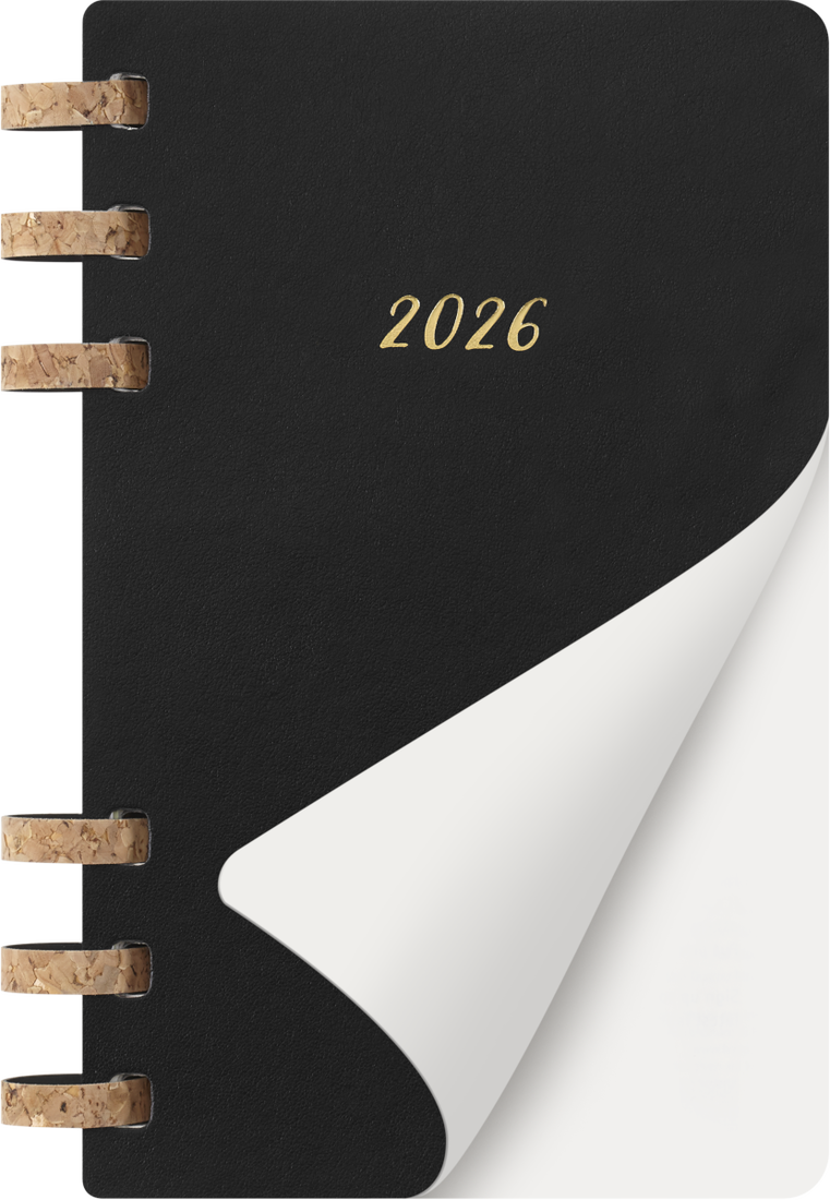 Agenda 12 Mesi Settimanale Moleskine Large Life Planner con Copertina Morbida e Spirale Nero 2026