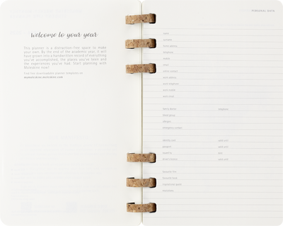 Agenda 12 Mesi Settimanale Moleskine Large Life Planner con Copertina Morbida e Spirale Nero 2026