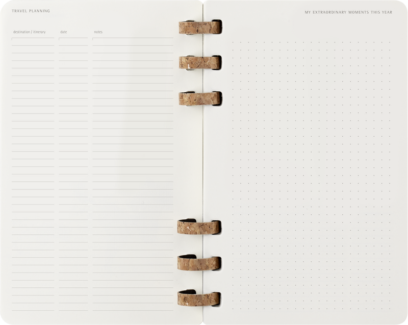 Agenda 12 Mesi Settimanale Moleskine Large Life Planner con Copertina Morbida e Spirale Nero 2026