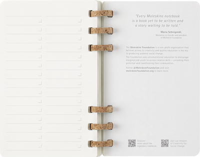 Agenda 12 Mesi Settimanale Moleskine Large Life Planner con Copertina Morbida e Spirale Nero 2026