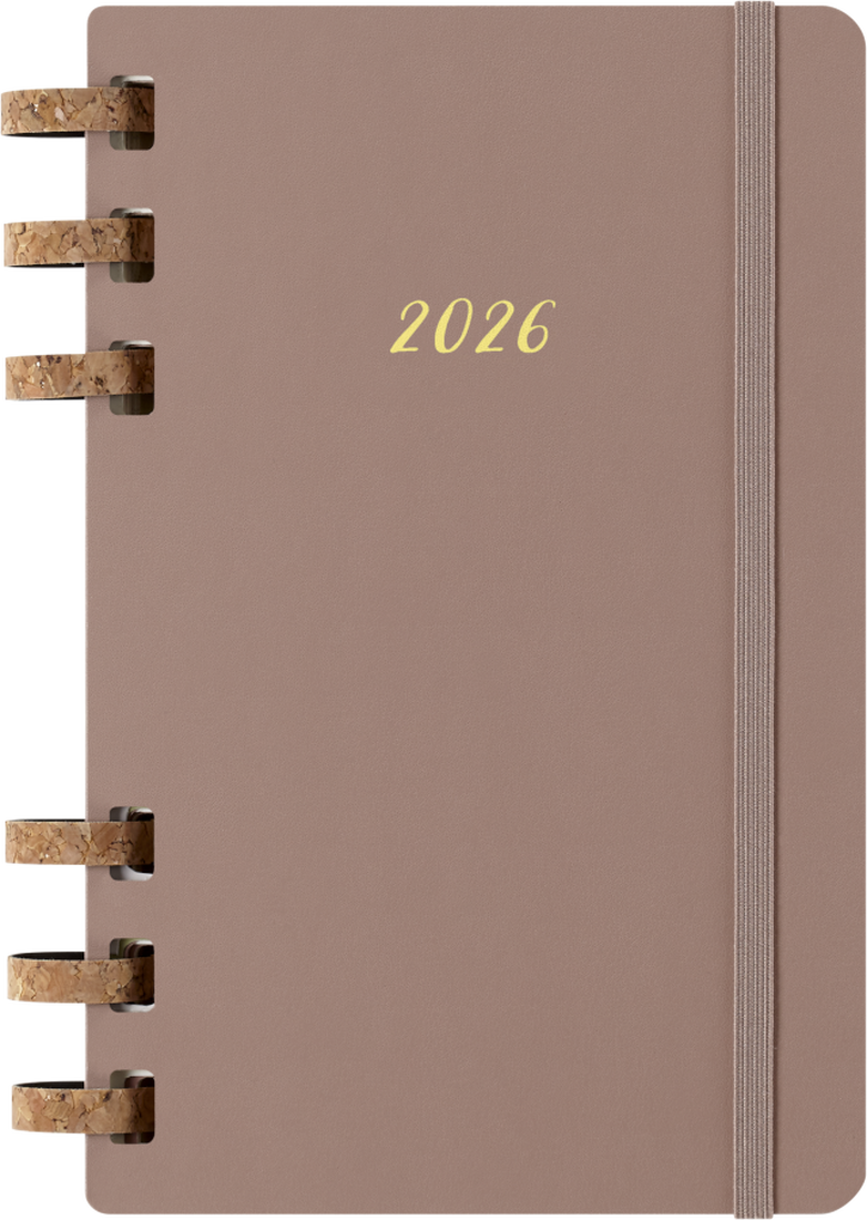 Agenda 12 Mesi Settimanale Moleskine Large Life Planner con Copertina Rigida e Spirale Almond 2026