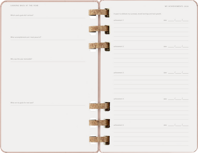 Agenda 12 Mesi Settimanale Moleskine Large Life Planner con Copertina Rigida e Spirale Almond 2026